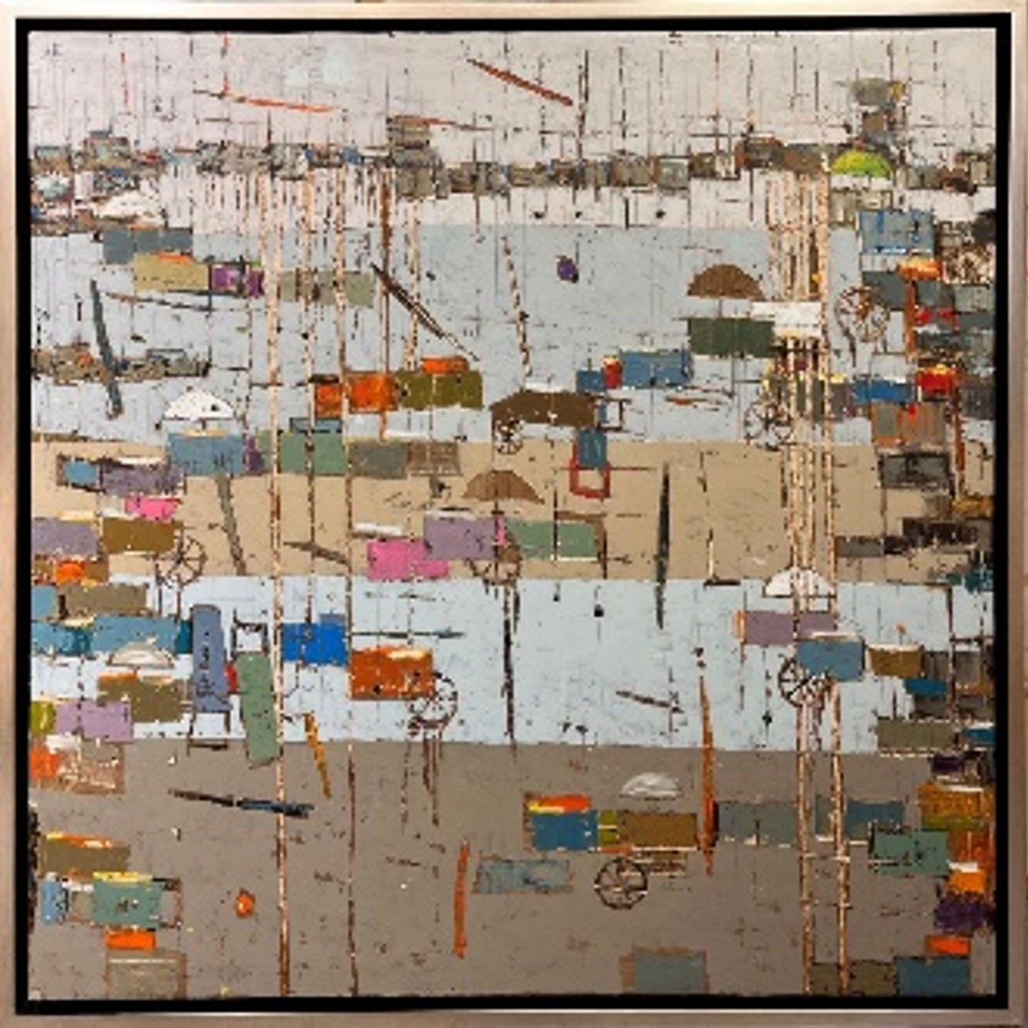 Painting by Ahmed Nassif 100x100cm - 2024