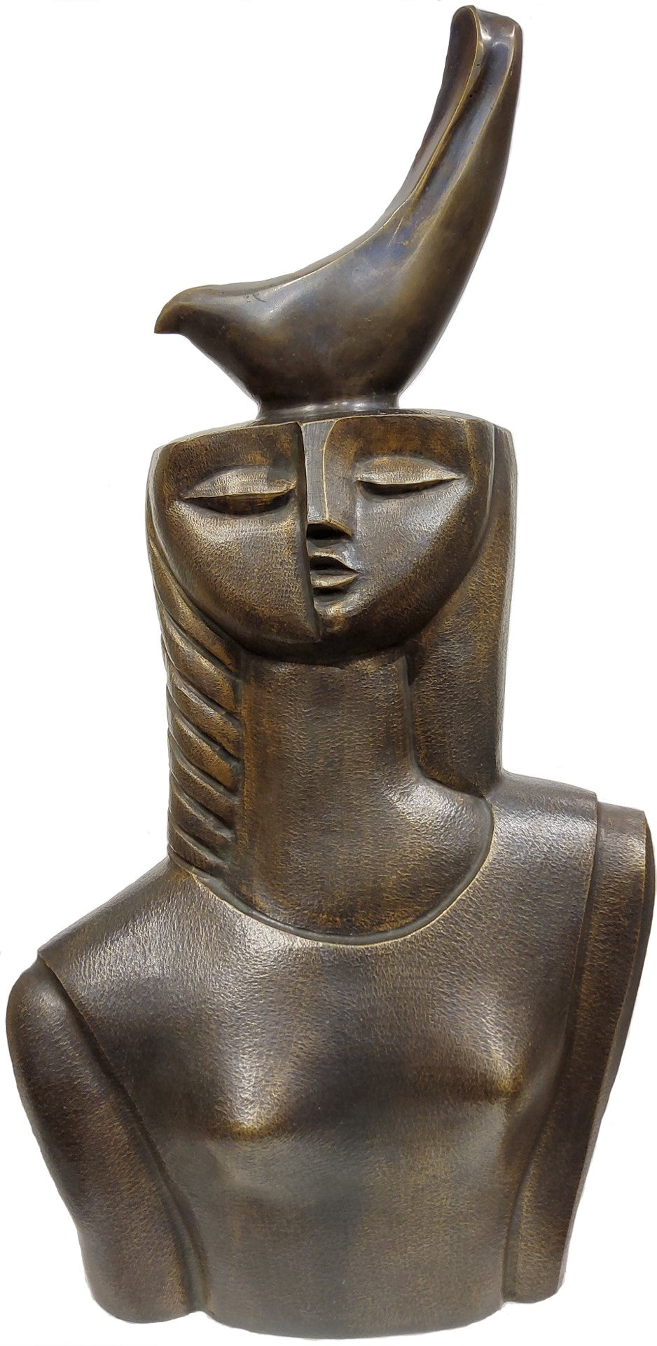 Bronze sculpture by Nashaat Alousi 55x10x32cm - 2014