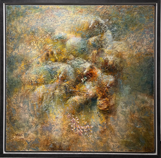 Painting by Jaber Al Sarai 120x120cm - 2023