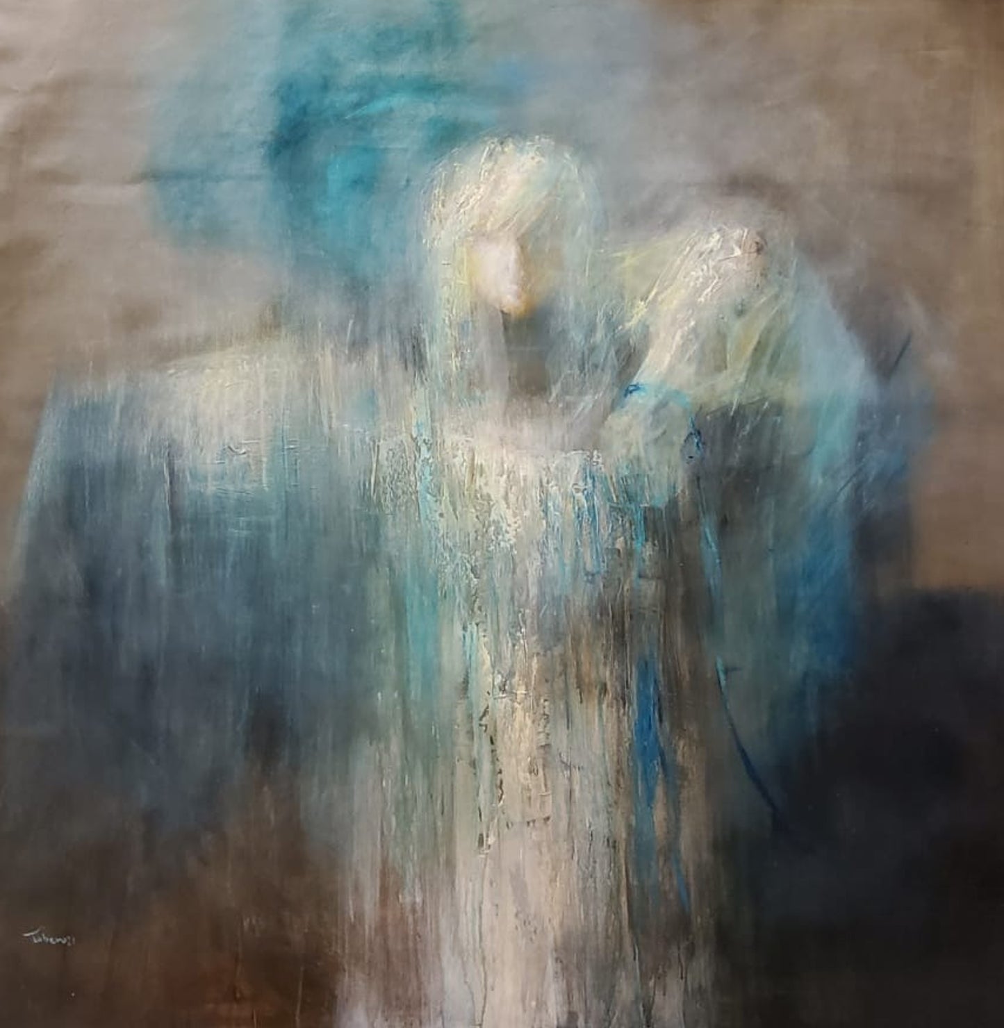 Painting by Jaber Al Sarai 150x150cm