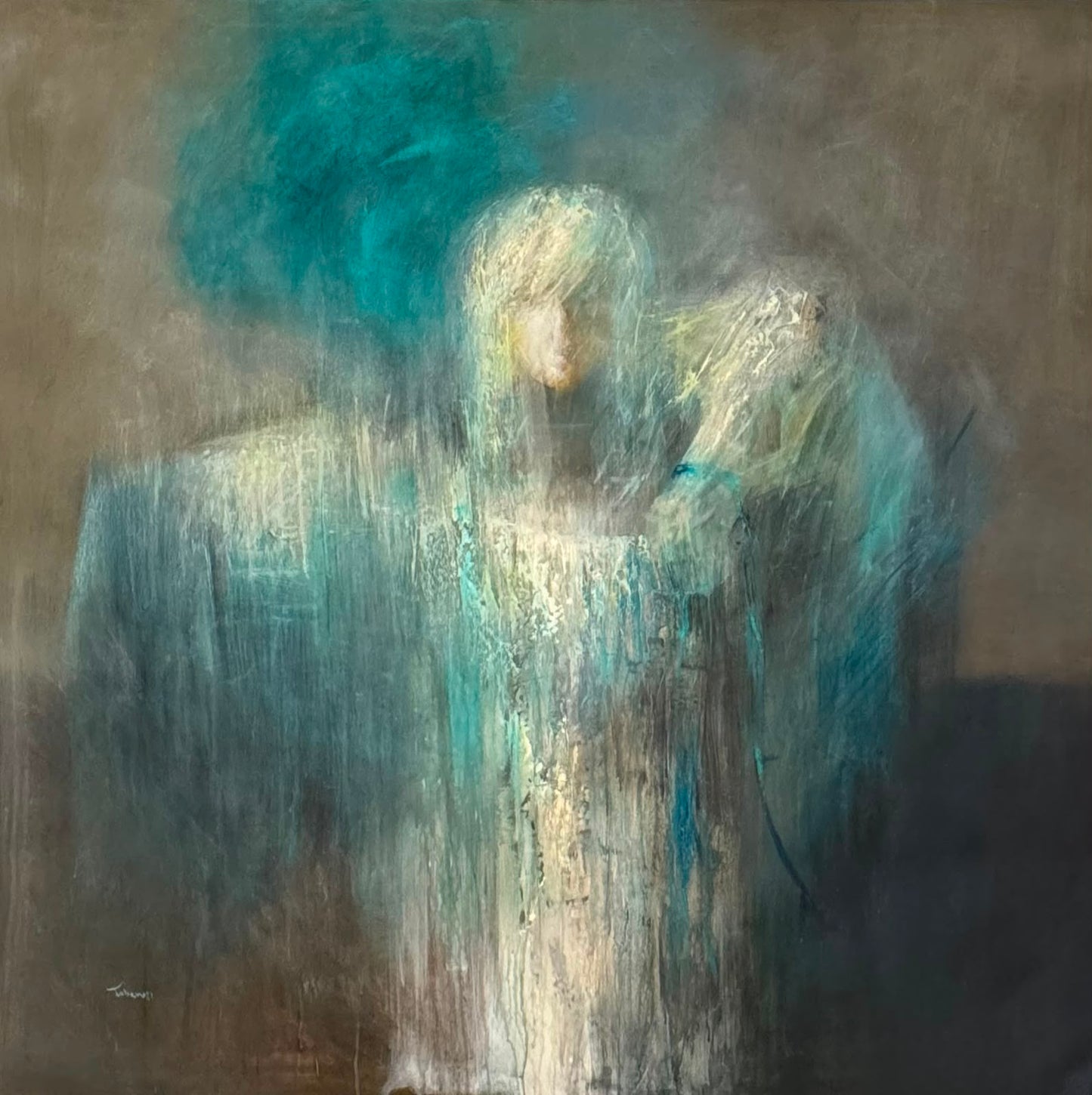 Painting by Jaber Al Sarai 150x150cm