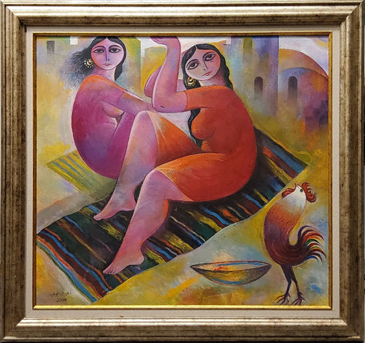 Painting by Naji Al Sinjari 68x63cm - 2008