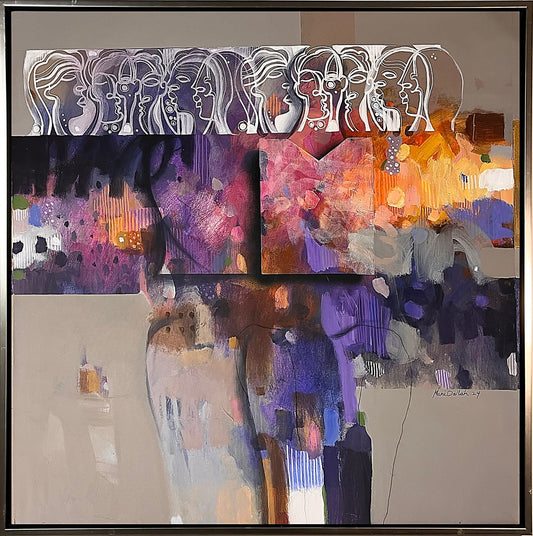 Painting by Hani Dallah 120x120cm - 2024