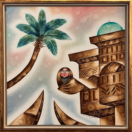 Painting by Hassan Abd Alwan 90x90cm - 2004