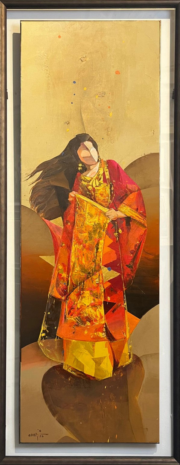 Painting by Amer Ali 40x120cm - 2026