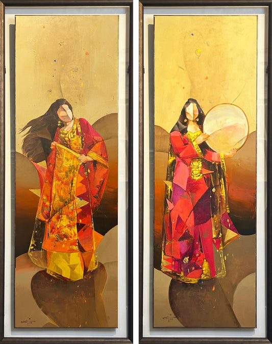 Painting by Amer Ali 40x120cm - 2026