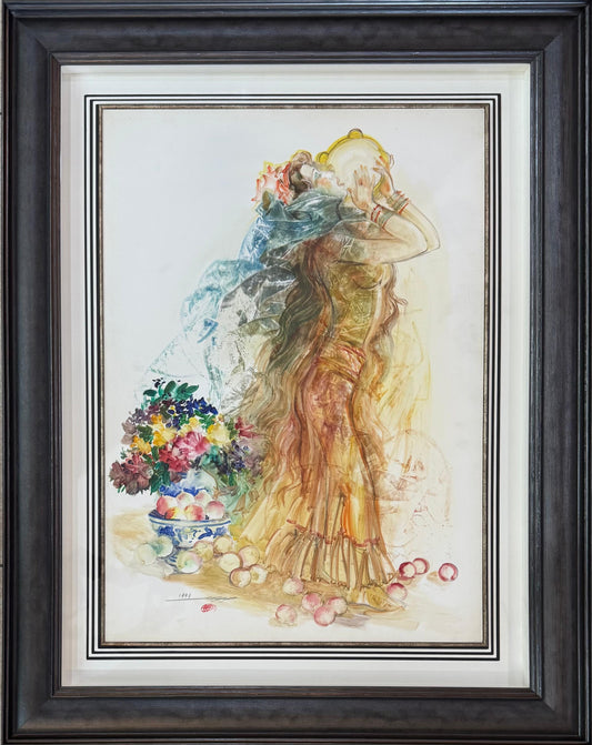 Painting by Nazir Nabaa 50x70cm - 1996