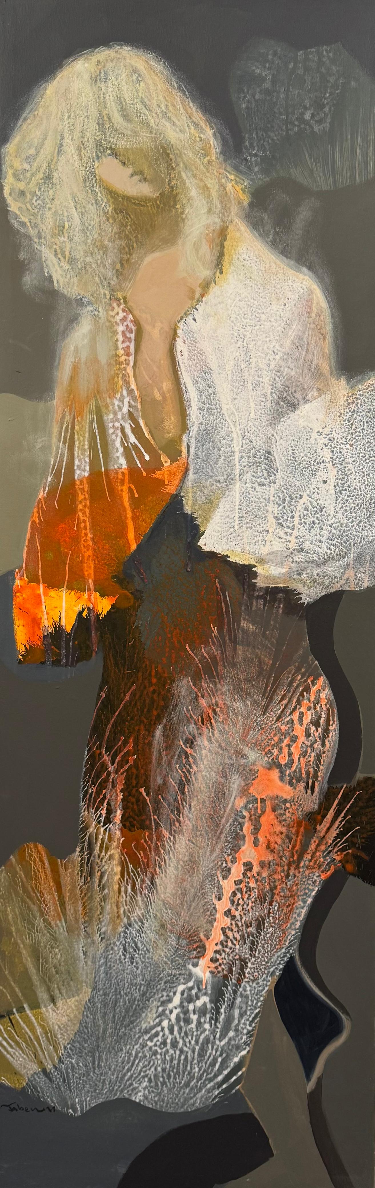 Painting by Jaber Al Sarai 50x150cm - 2021