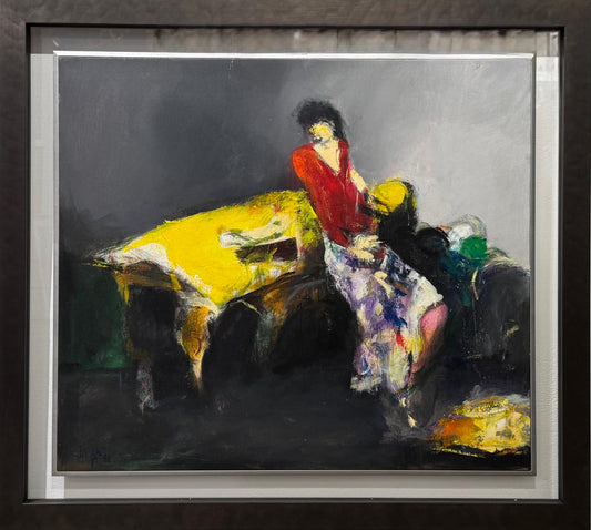 Painting by Jaber Alwan 80x70cm - 1998